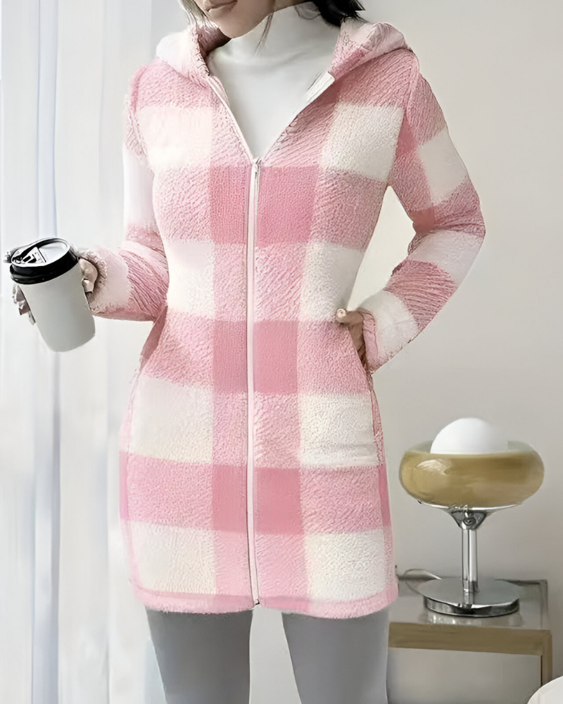 Zari™ | Manteau Chaud Moderne avec Capuche