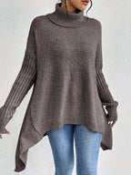 Léïna™ – Le Pull Col Montant Doux & Décontracté