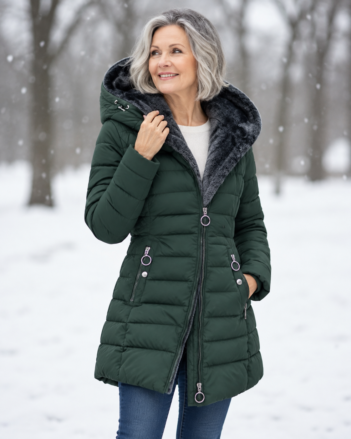 Aveline™ | Manteau d’Hiver Élégant à Capuche