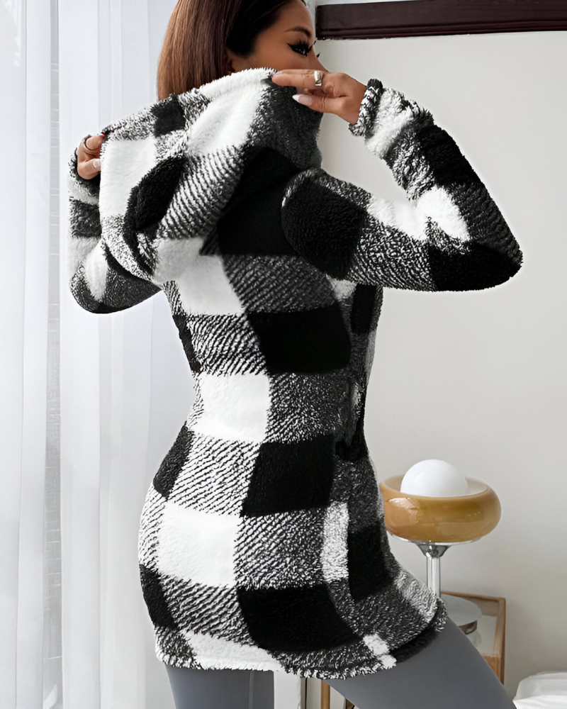 Zari™ | Manteau Chaud Moderne avec Capuche