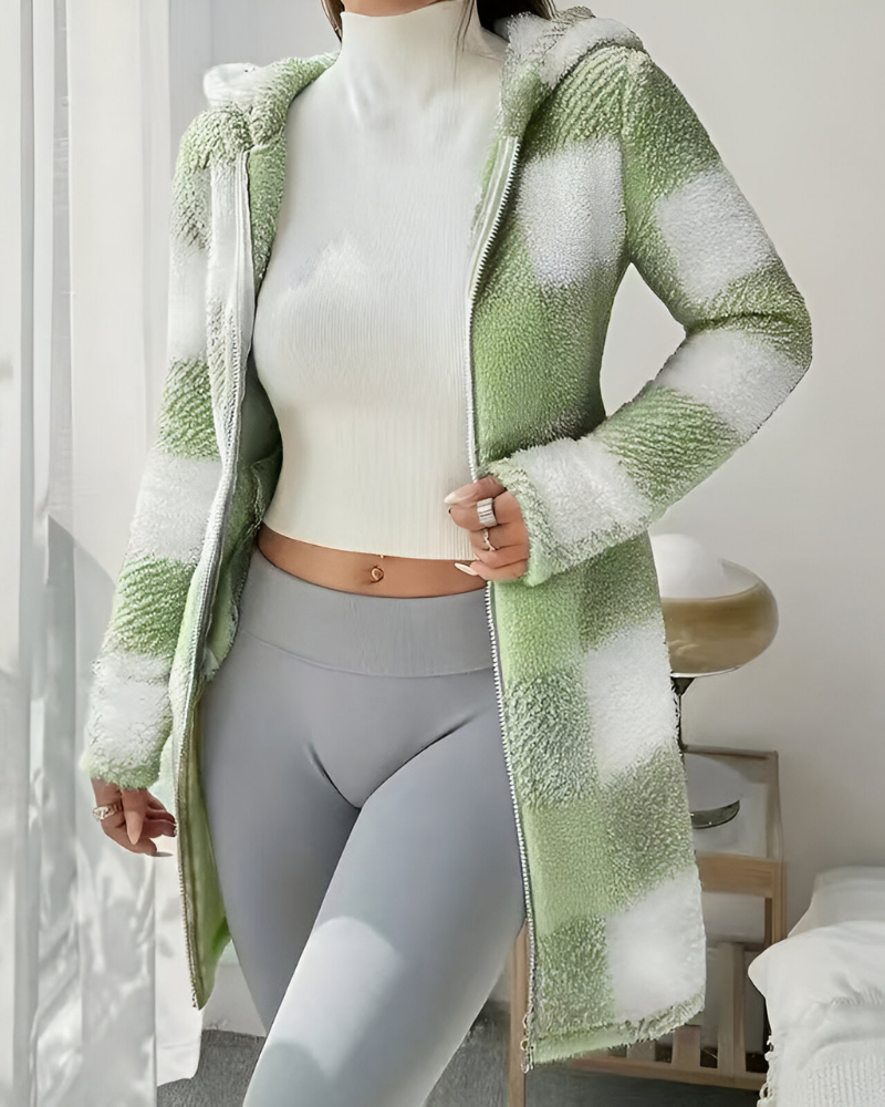 Zari™ | Manteau Chaud Moderne avec Capuche