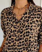 Roxane™ | Blouse à Imprimé Léopard