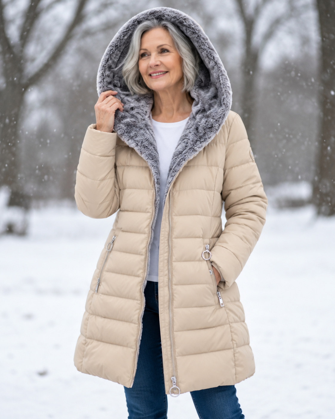 Aveline™ | Manteau d’Hiver Élégant à Capuche