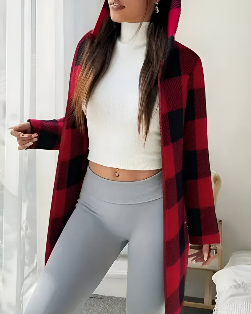 Zari™ | Manteau Chaud Moderne avec Capuche