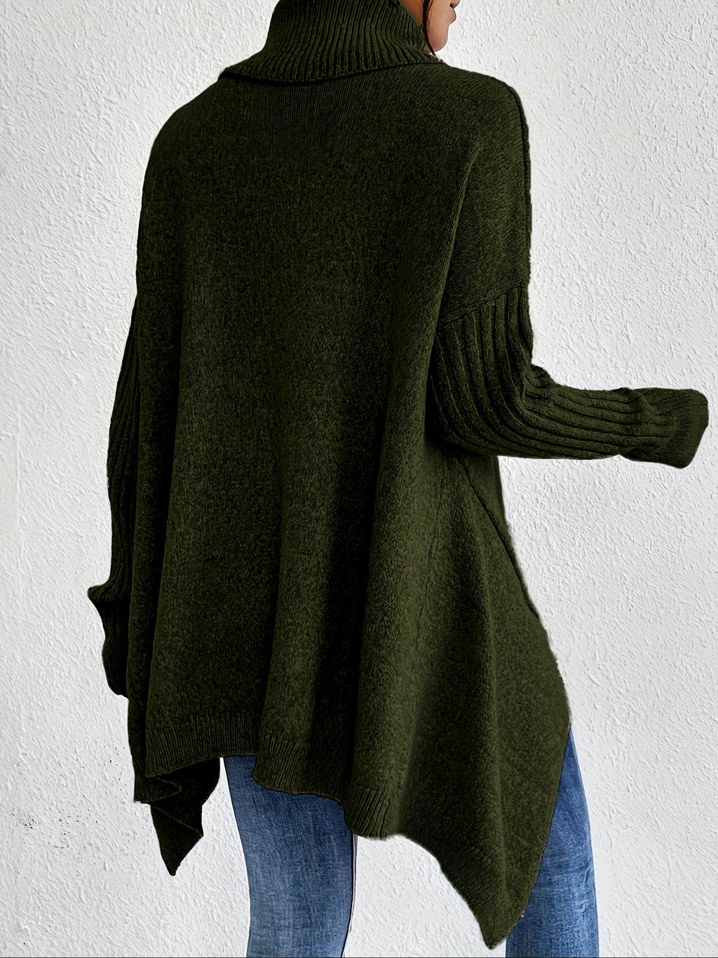 Léïna™ – Le Pull Col Montant Doux & Décontracté
