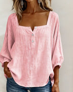 Fantine™ | Blouse Élégante à Encolure Carrée