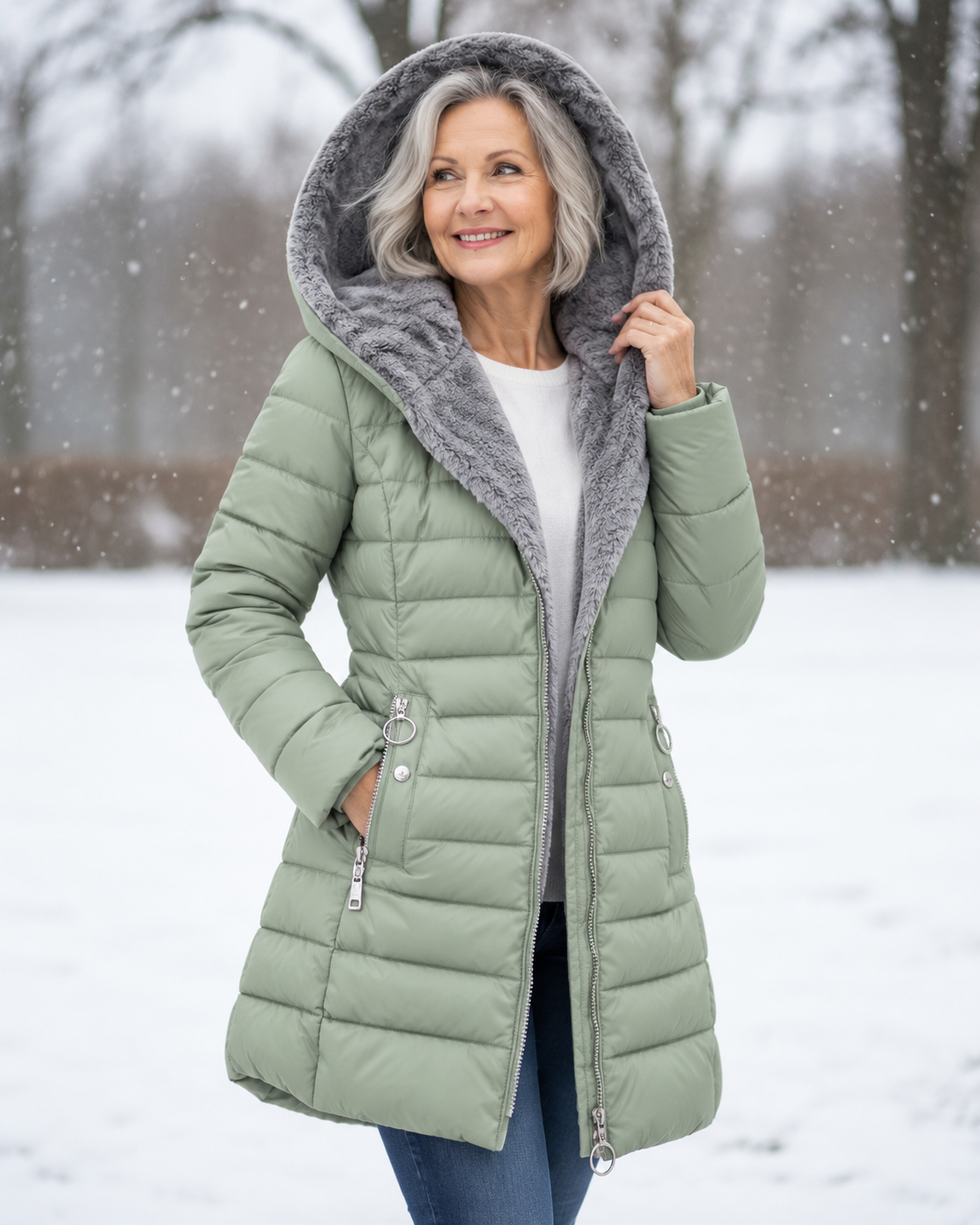 Aveline™ | Manteau d’Hiver Élégant à Capuche