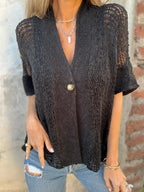 Valérie™ |  Cardigan Tricoté Aéré