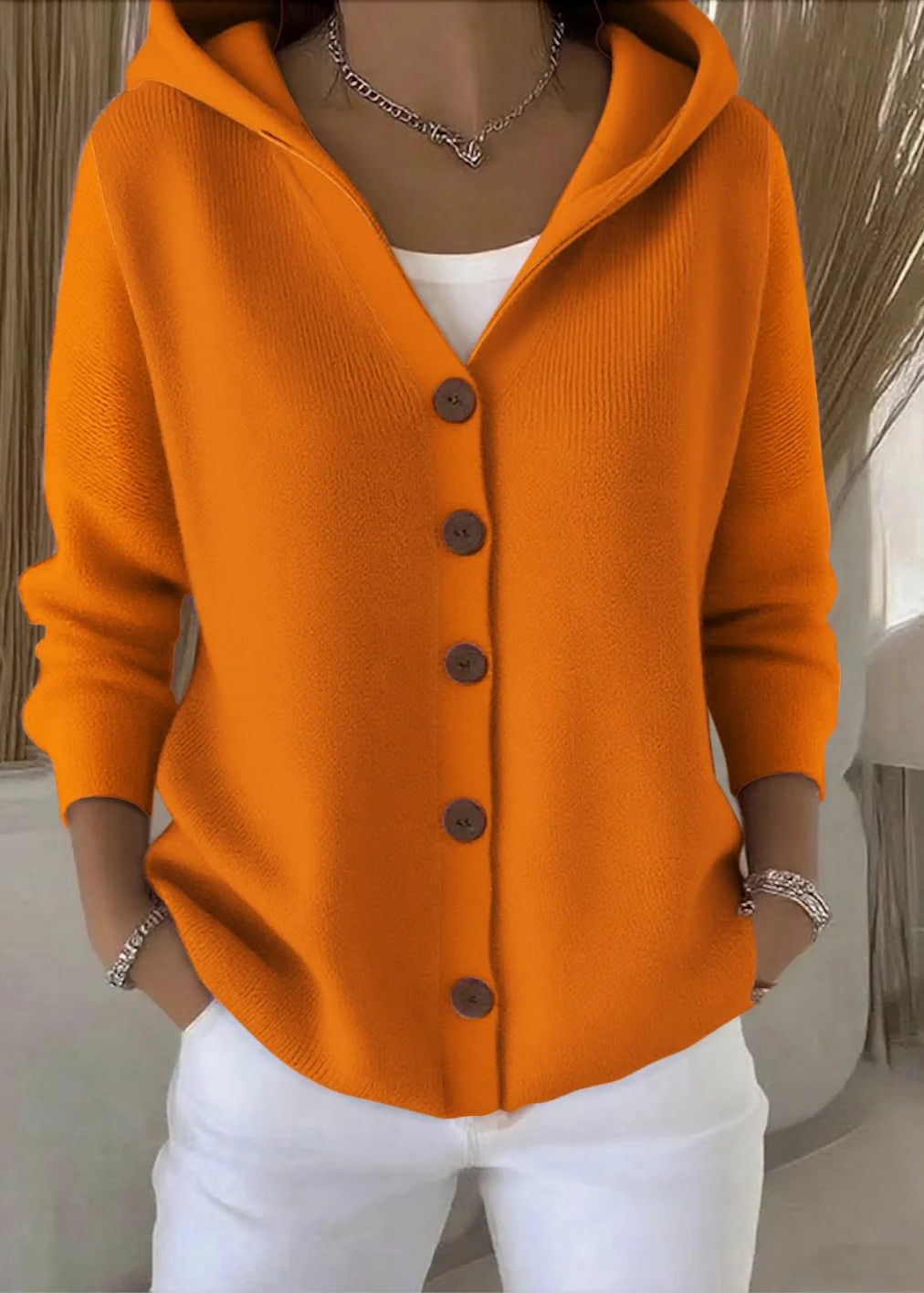 Maëva™ | Cardigan Élégant à Capuche