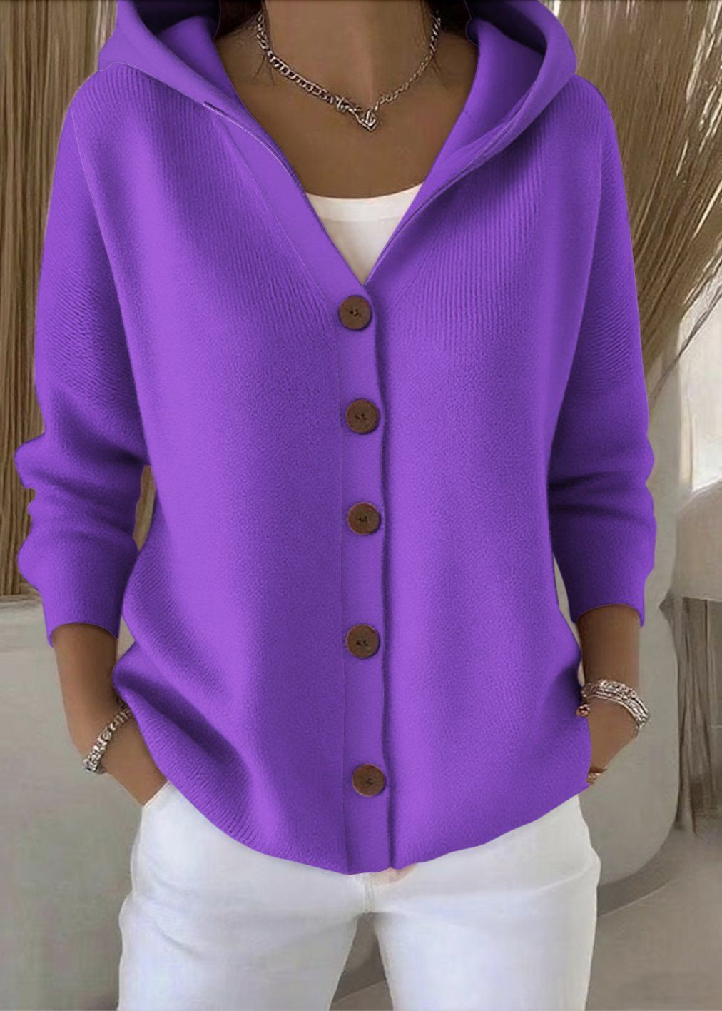 Maëva™ | Cardigan Élégant à Capuche