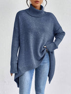 Léïna™ – Le Pull Col Montant Doux & Décontracté