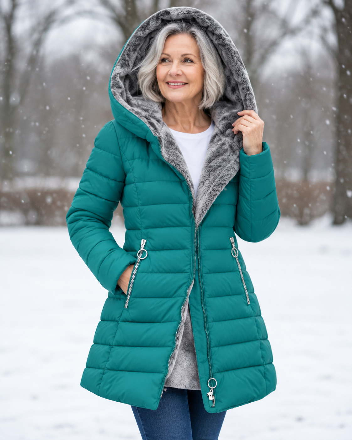 Aveline™ | Manteau d’Hiver Élégant à Capuche