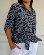 Roxane™ | Blouse à Imprimé Léopard